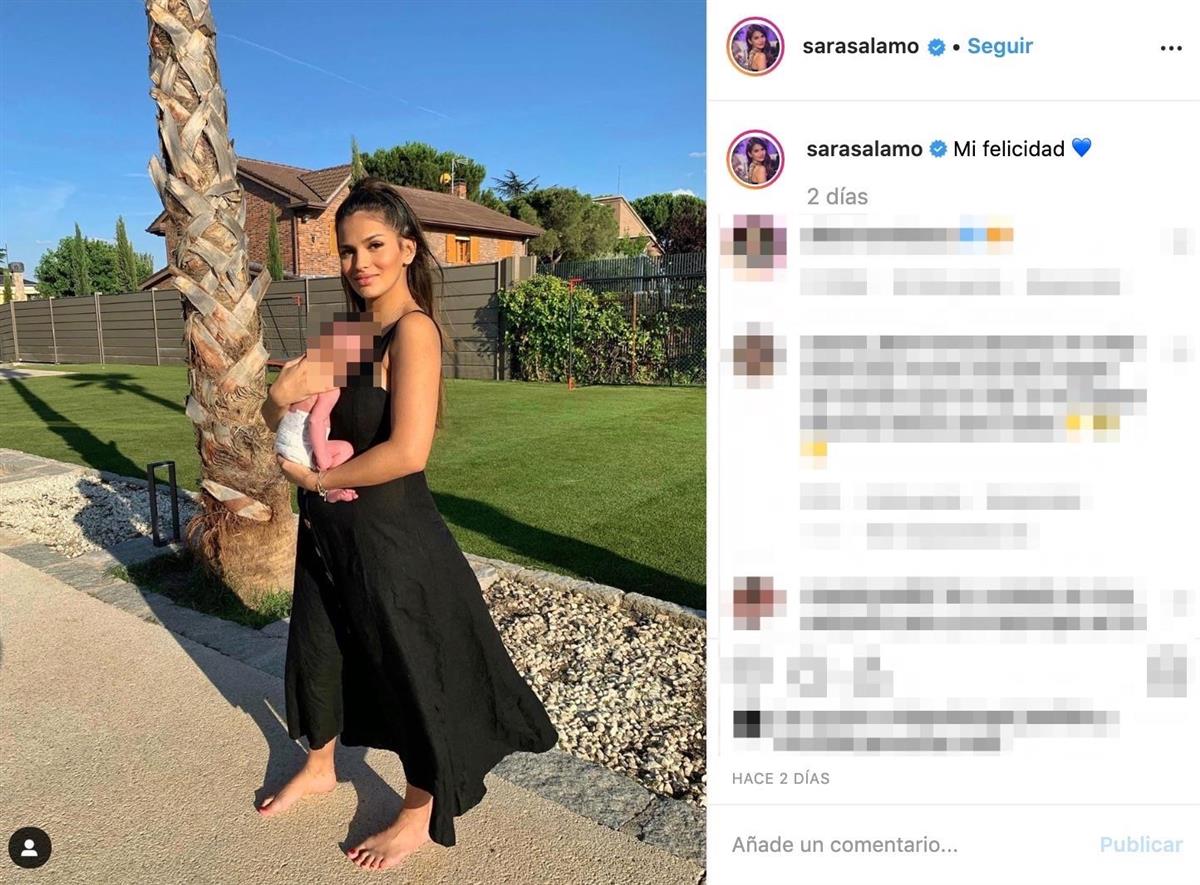 Sara Sálamo comparte una foto con su bebé y sus seguidores le aconsejan