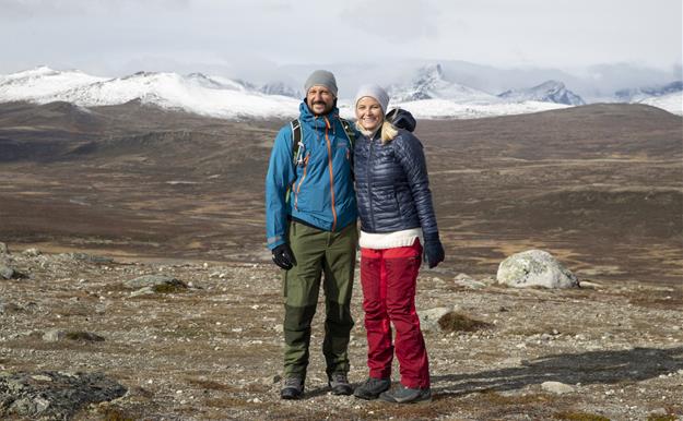 Haakon y Mette-Marit se van de excursión por las montañas noruegas de Hjerkinn