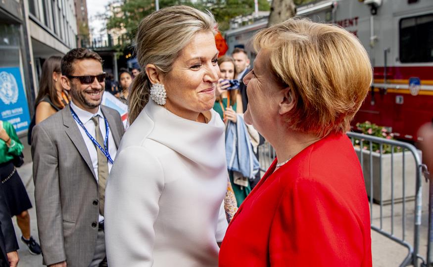 Angela Merkel y Máxima de Holanda