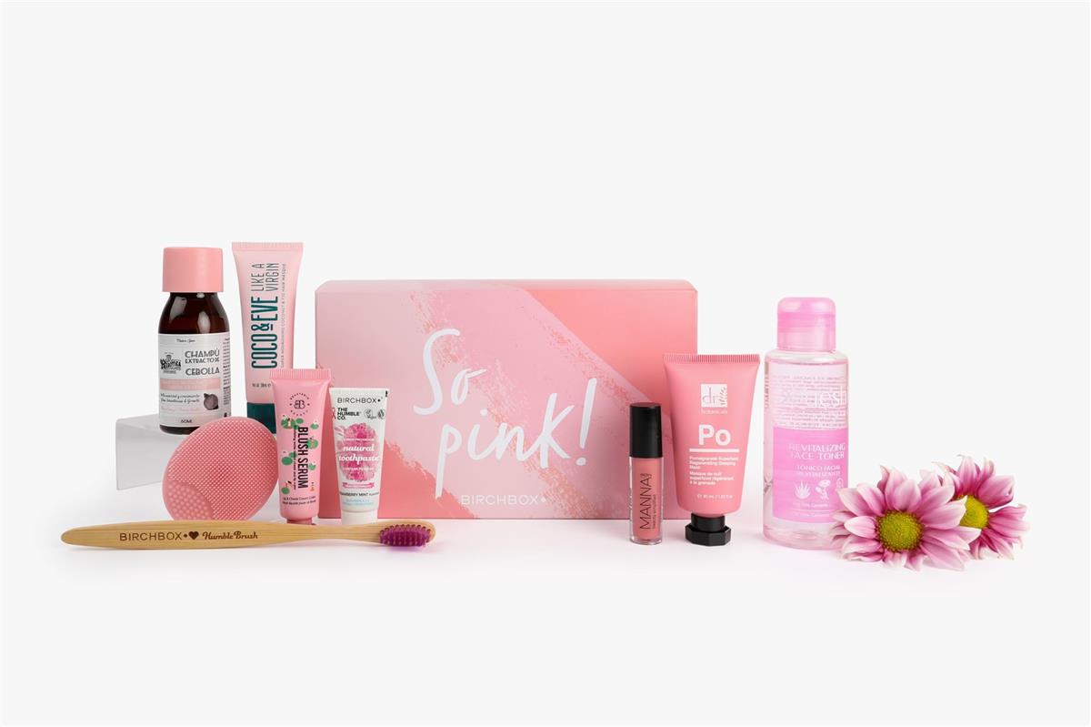 Birchbox en rosa - So Pink! fondo blanco. Cajita solidaria