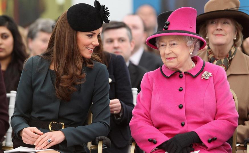 Reina Isabel y Kate Middleton