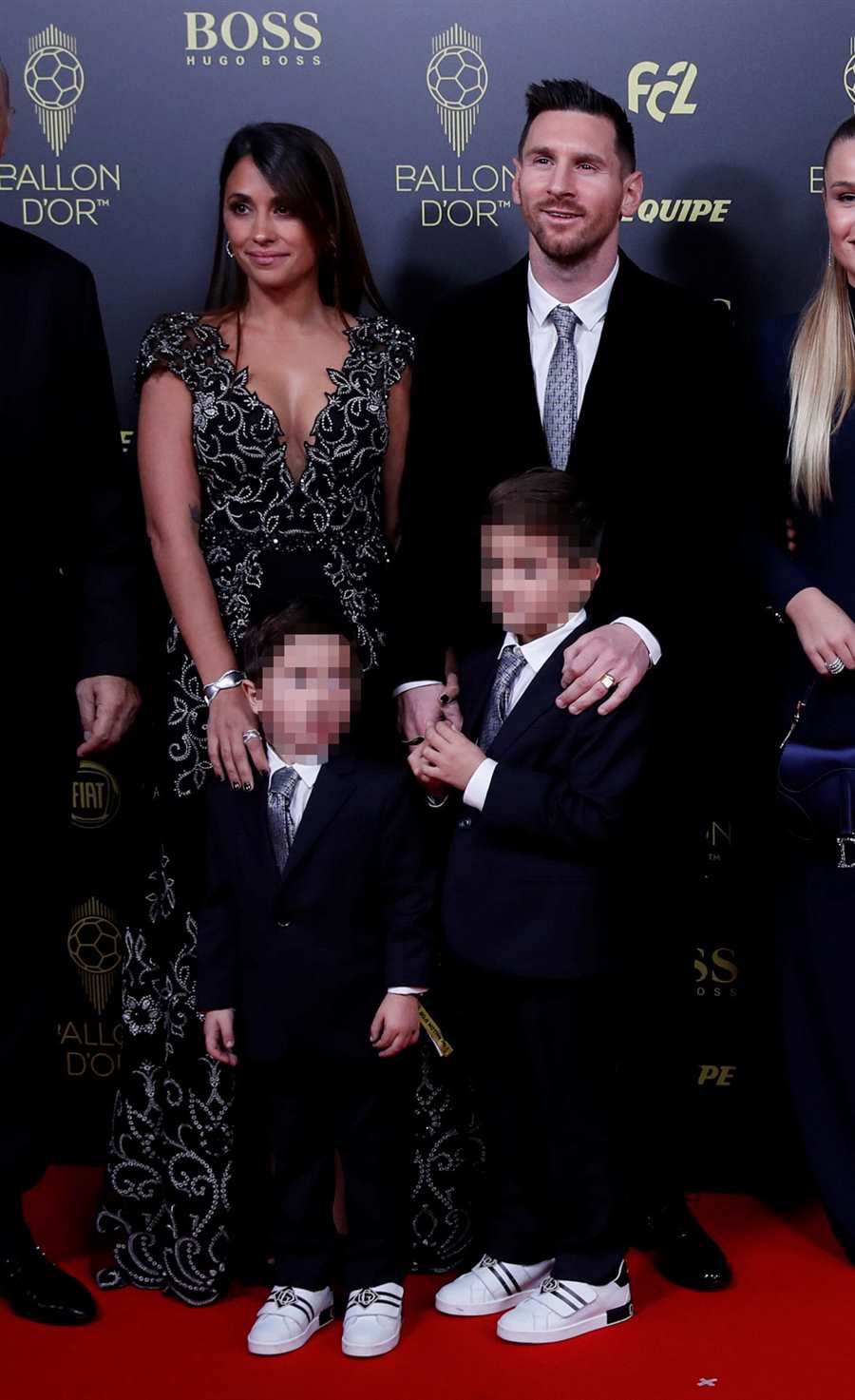 Leo Messi, Antonella Rocuzzo y sus hijos mayores