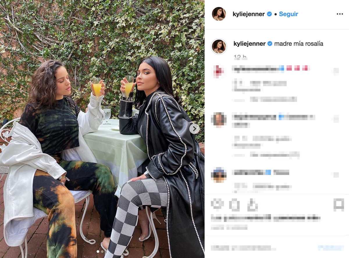 Rosalía y Kylie Jenner rompen internet