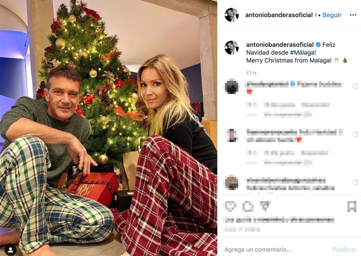 Antonio Banderas, en pijama y con Nicole