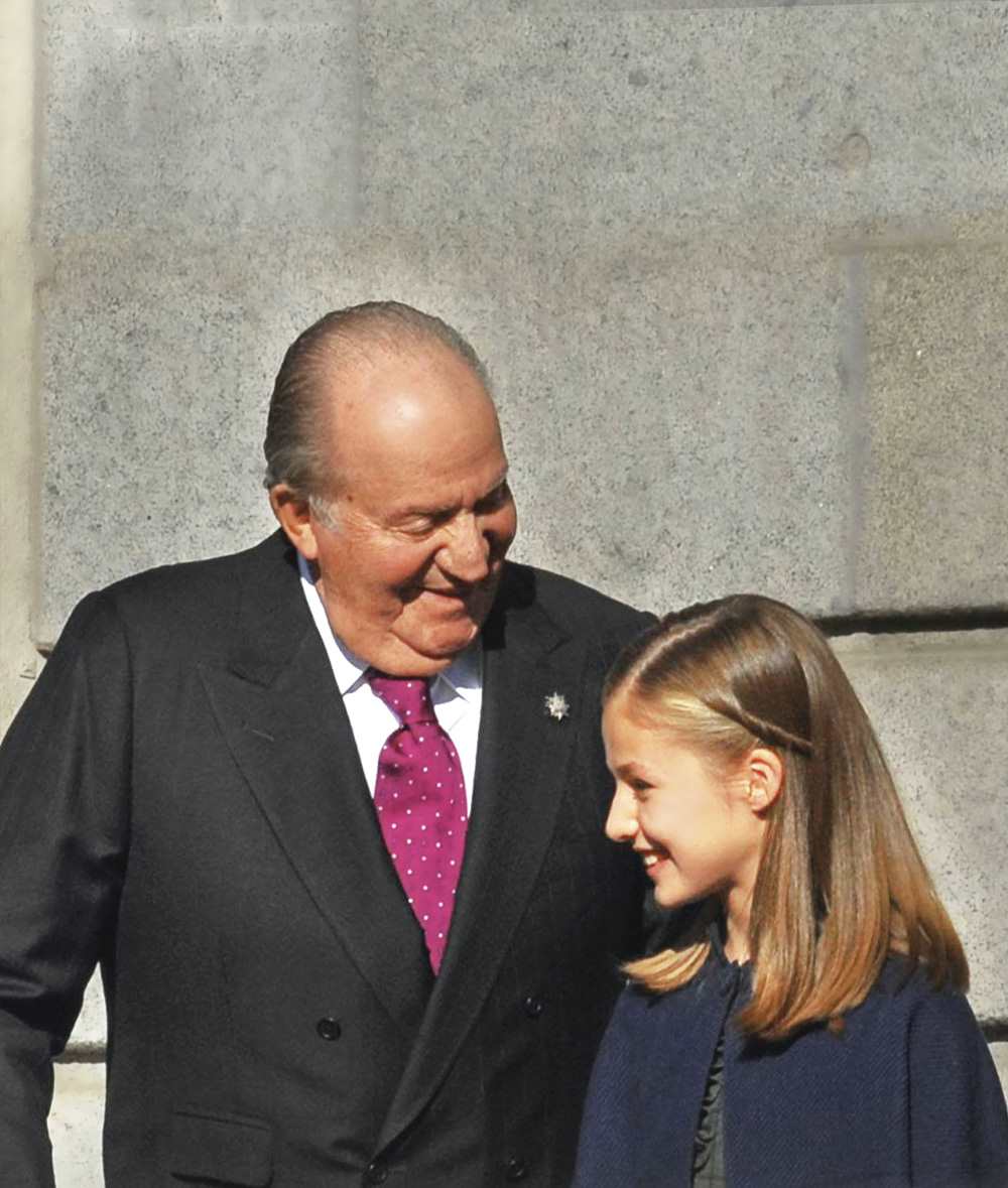 Rey Juan Carlos y princesa Leonor