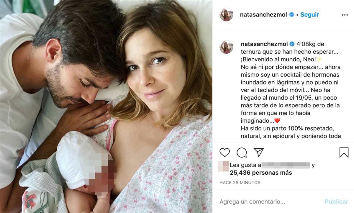 Natalia Sánchez Marc Clotet segundo hijo