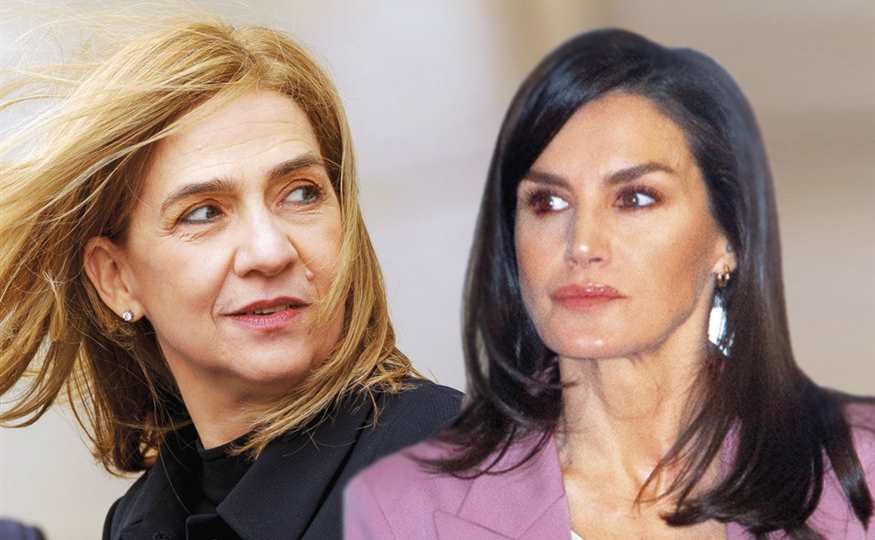 Collage Letizia y Cristina de Borbón