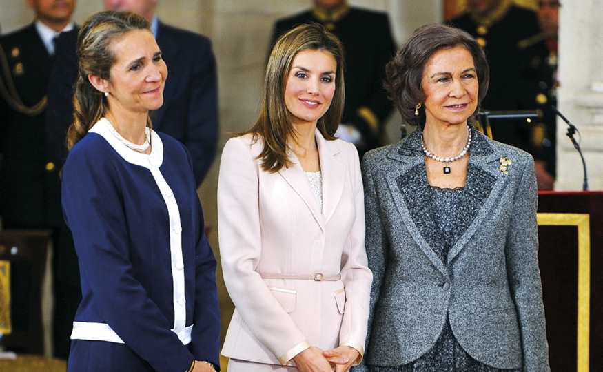 infanta Elena, reina Letizia y reina Sofía
