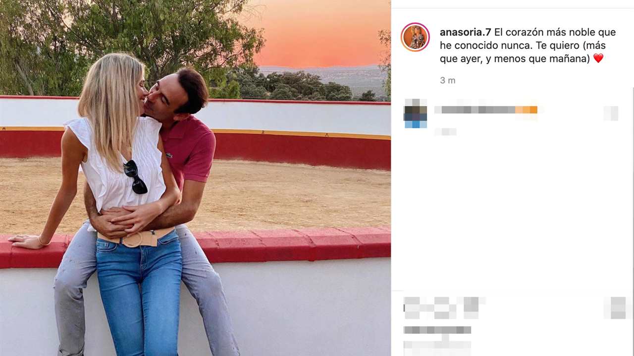 Ana Soria comparte su foto más romántica con Enrique Ponce y le declara su amor: "Te quiero"