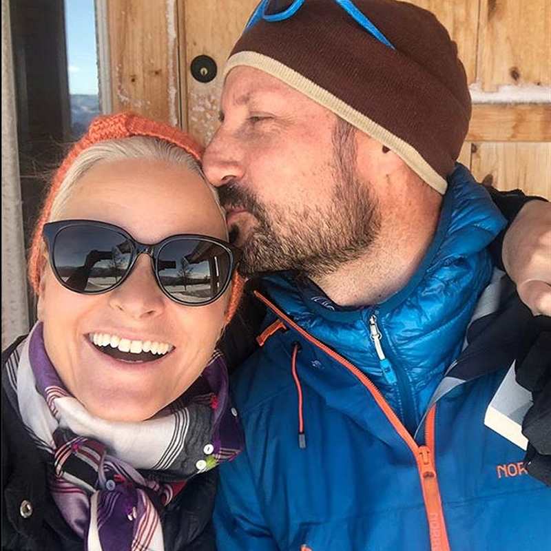 Haakon y Mette-Marit de Noruega, de escapada romántica a la nieve
