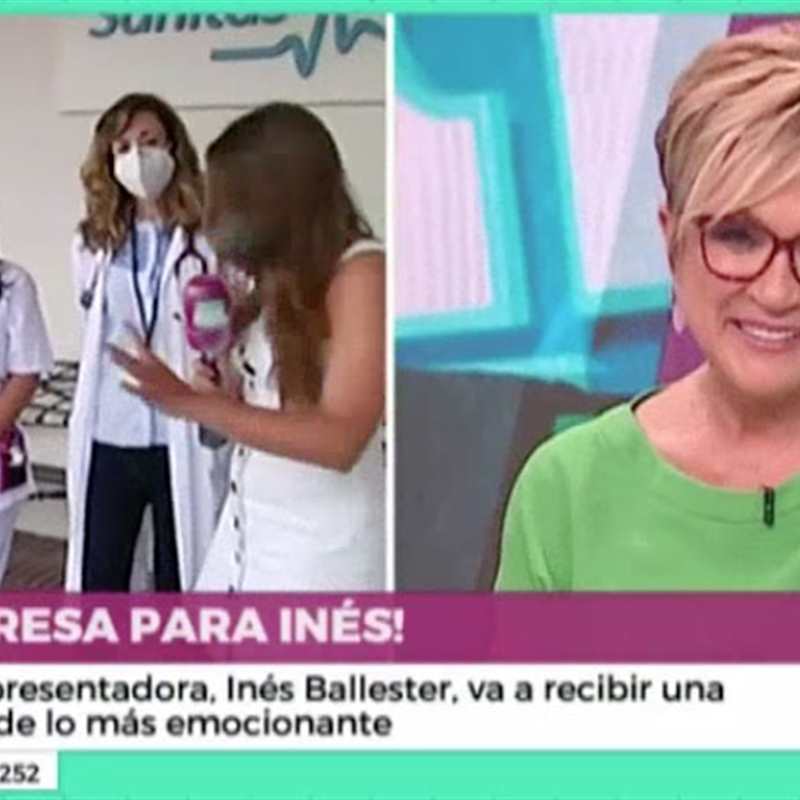 La gran emoción de Inés Ballester al reencontrarse con las enfermeras que le cuidaron durante el coronavirus