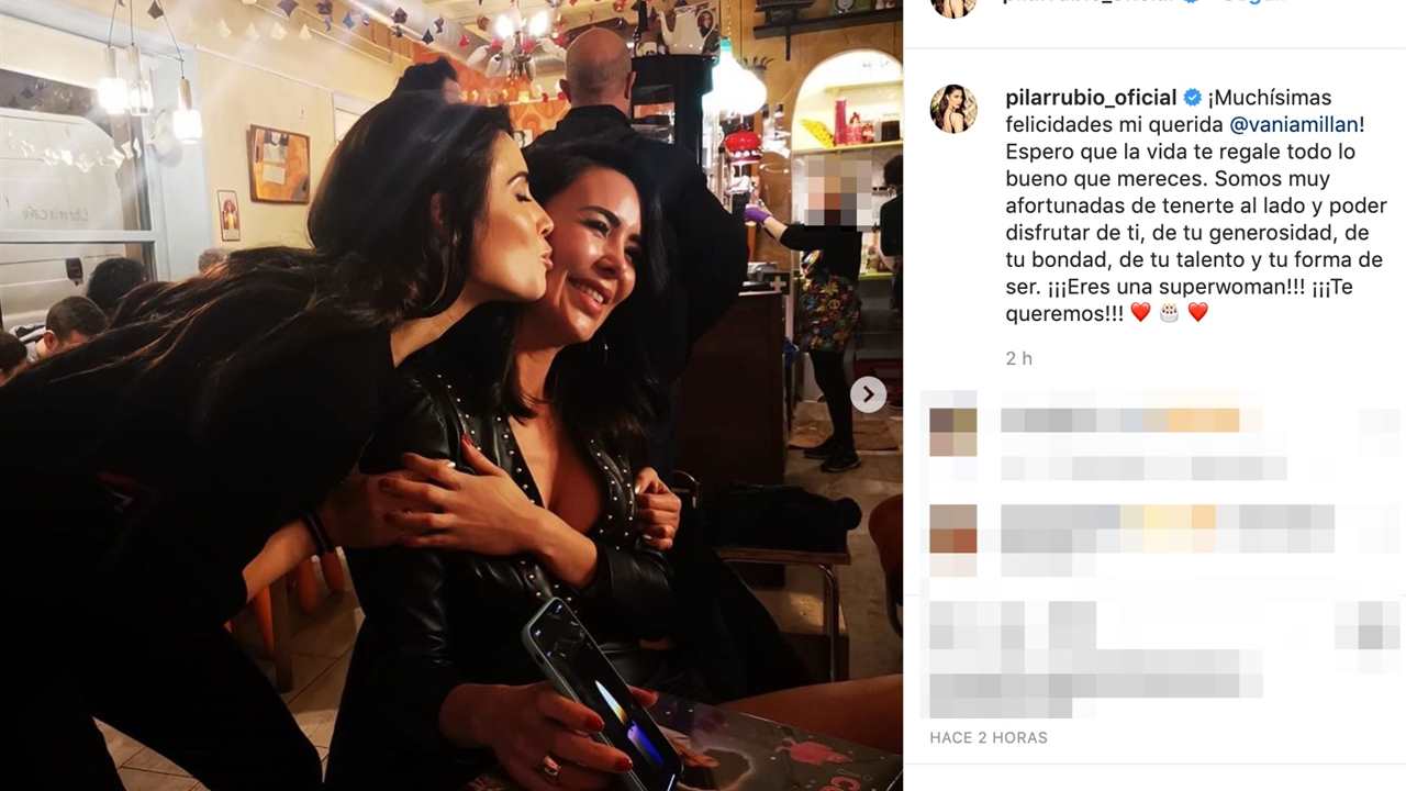 Pilar Rubio y su cariñosa felicitación a su excuñada Vania Millán por su cumpleaños
