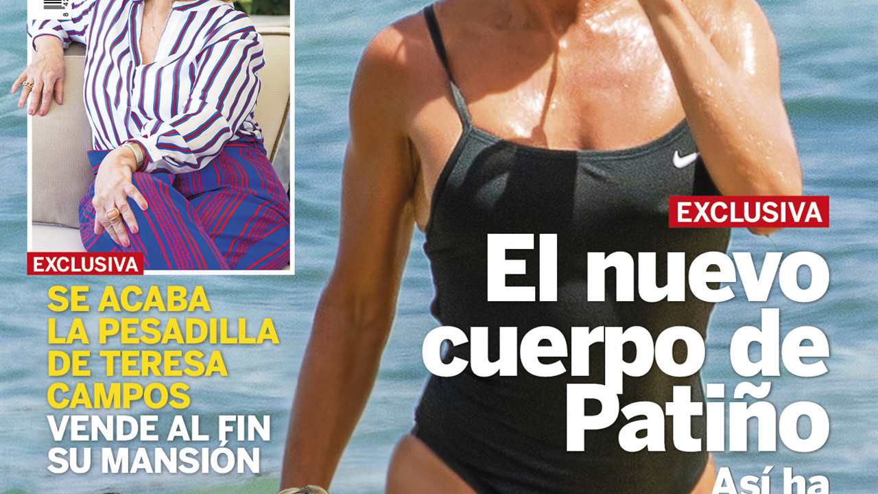 María Patiño, en bañador, presume de figura tras los últimos retoques