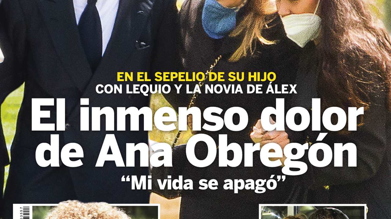 Ana Obregón y Alessandro Lequio despiden a su hijo Álex rotos de dolor