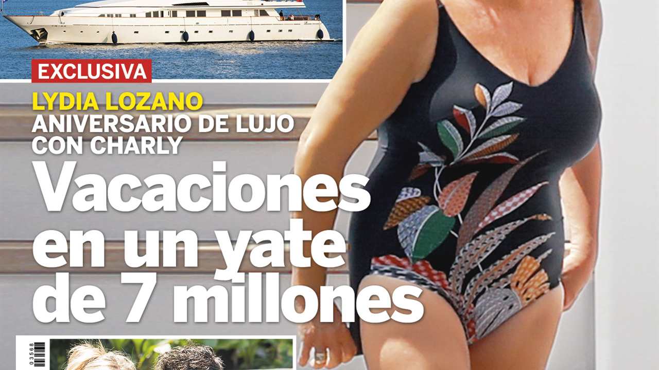 Lydia Lozano y su marido Charly, aniversario de lujo en un yate de 7 millones