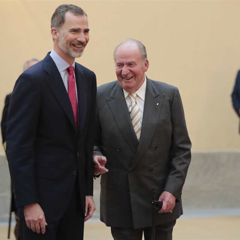 Rey Felipe y don Juan Carlos
