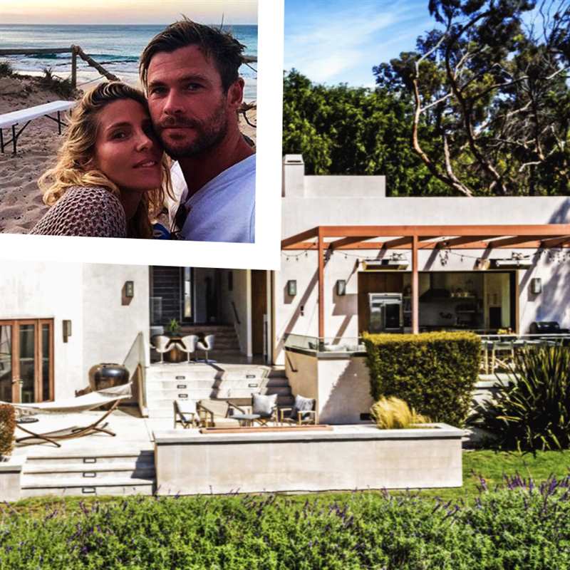 Nos colamos en la impresionante mansión que Elsa Pataky y Chris Hemsworth venden en Malibú