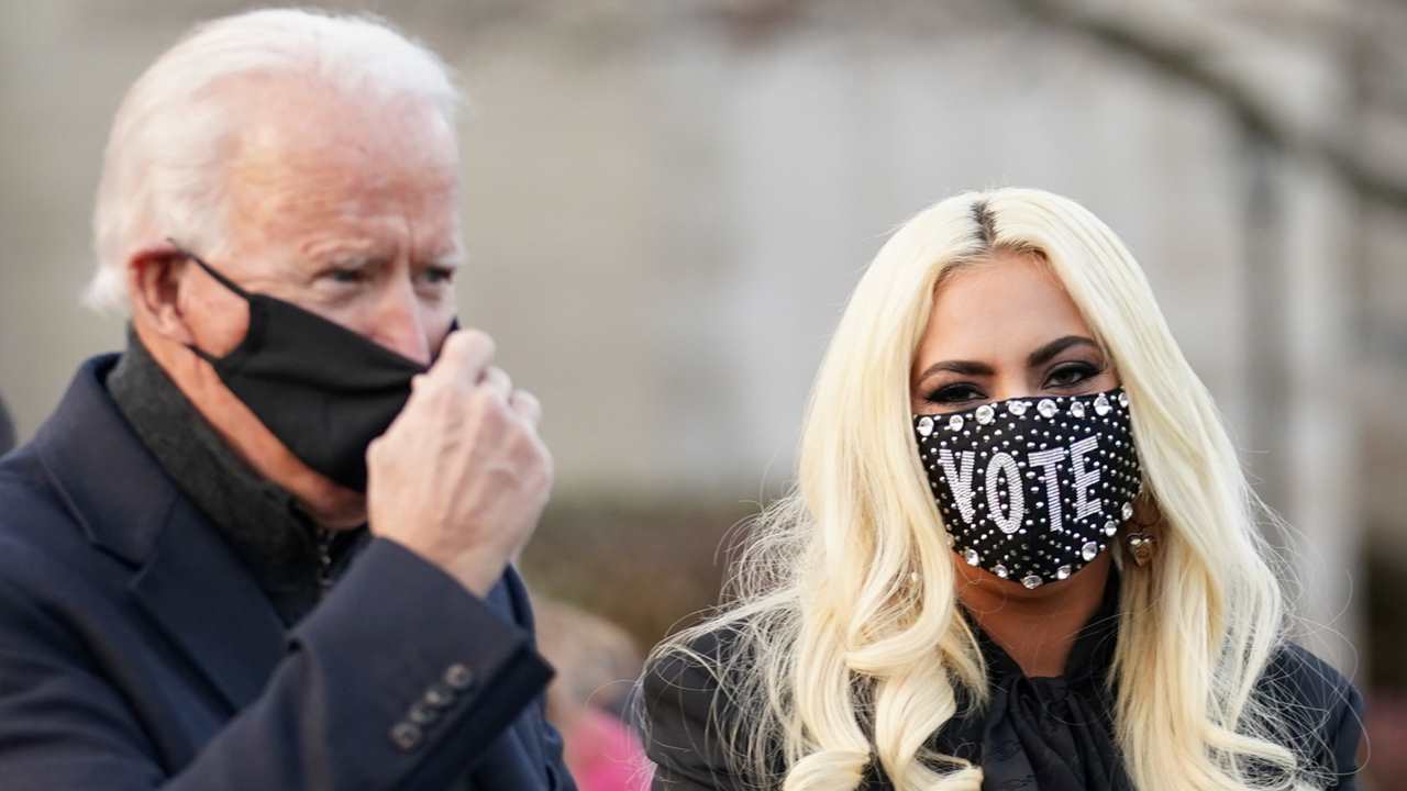 Lady Gaga y Joe Biden