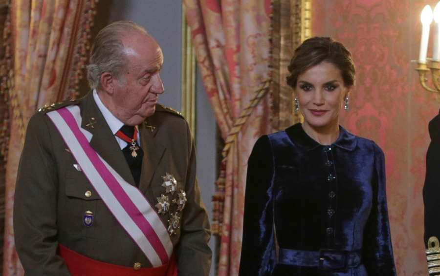 Letizia y el rey Juan Carlos