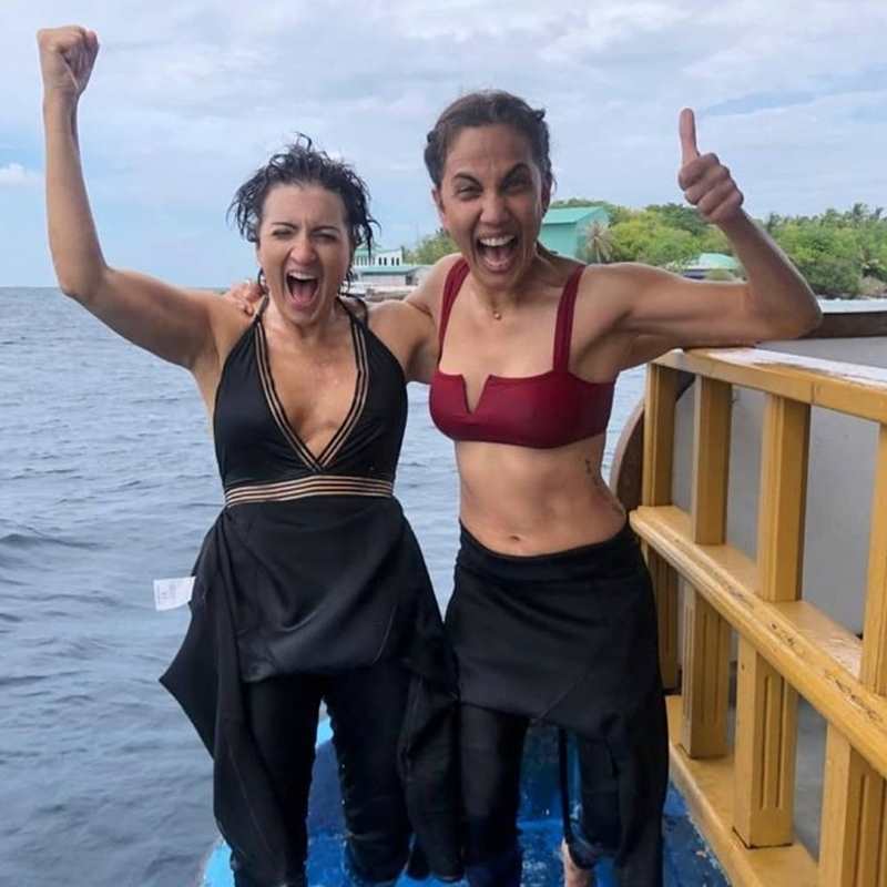Silvia Abril y Toni Acosta viven su particular aventura en las Maldivas