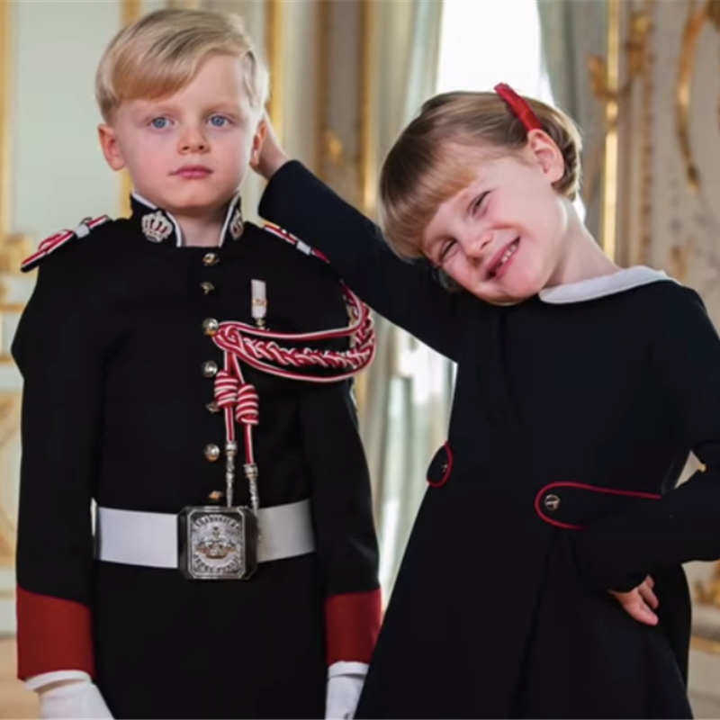 Jacques y Gabriella de Mónaco, los principitos más estilosos en el nuevo posado oficial del Principado