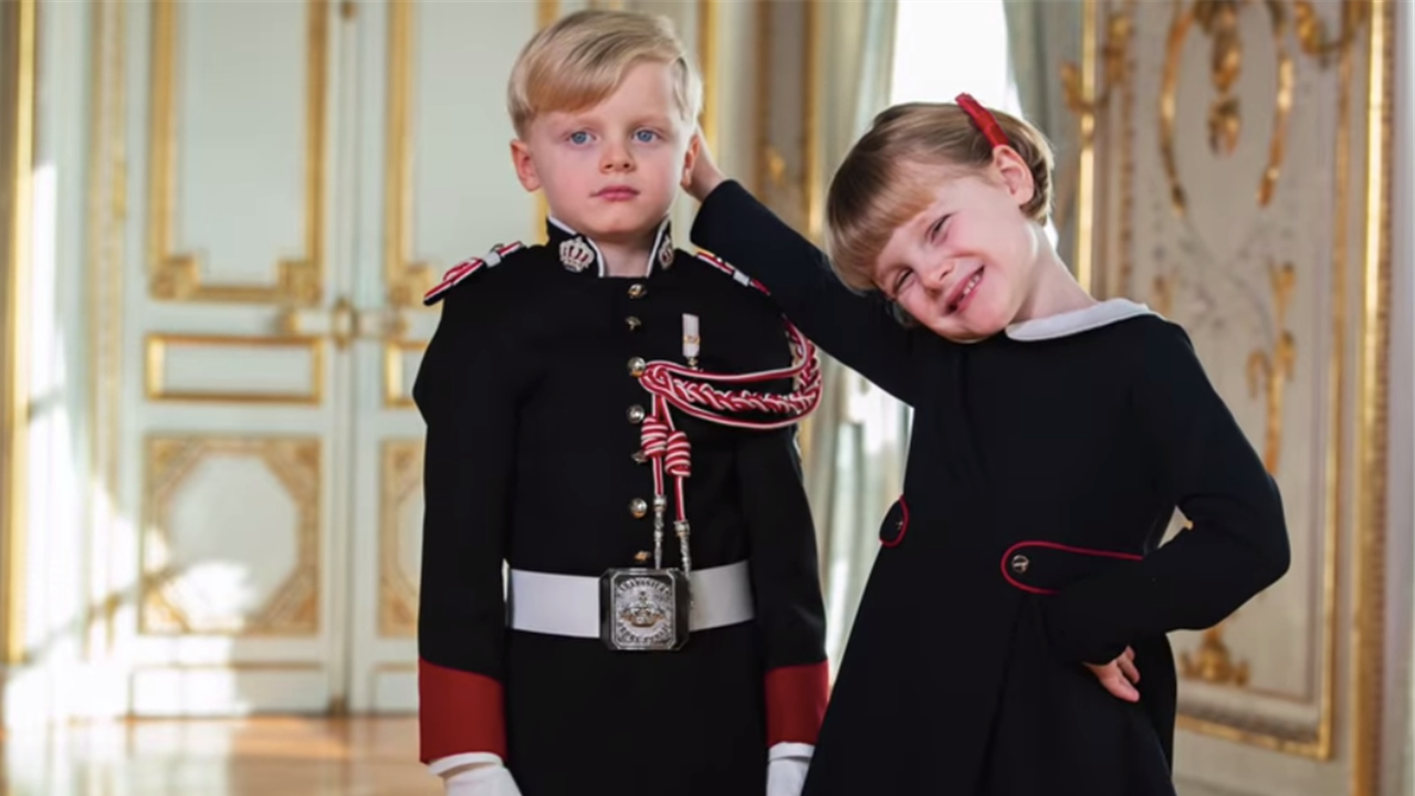Jacques y Gabriella de Mónaco, los principitos más estilosos en el nuevo posado oficial del Principado
