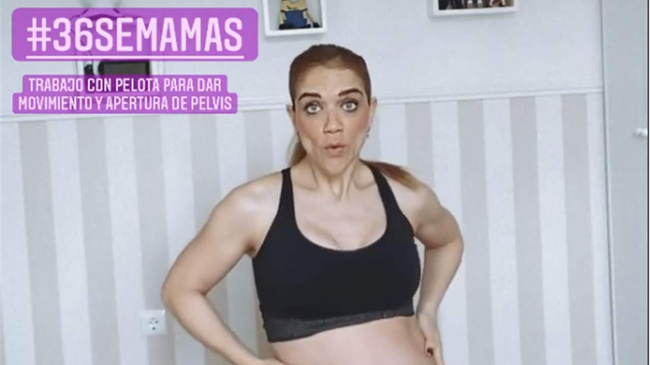 VÍDEO Beatriz Trapote, a punto de dar a luz, comparte su rutina para estar en forma durante el embarazo