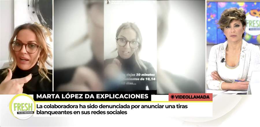 Marta López por videollamada en 'Ya es mediodía'