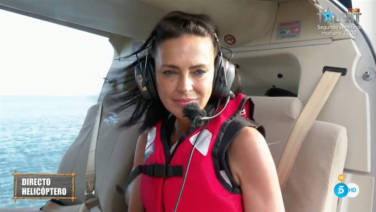 Olga Moreno salto helicóptero