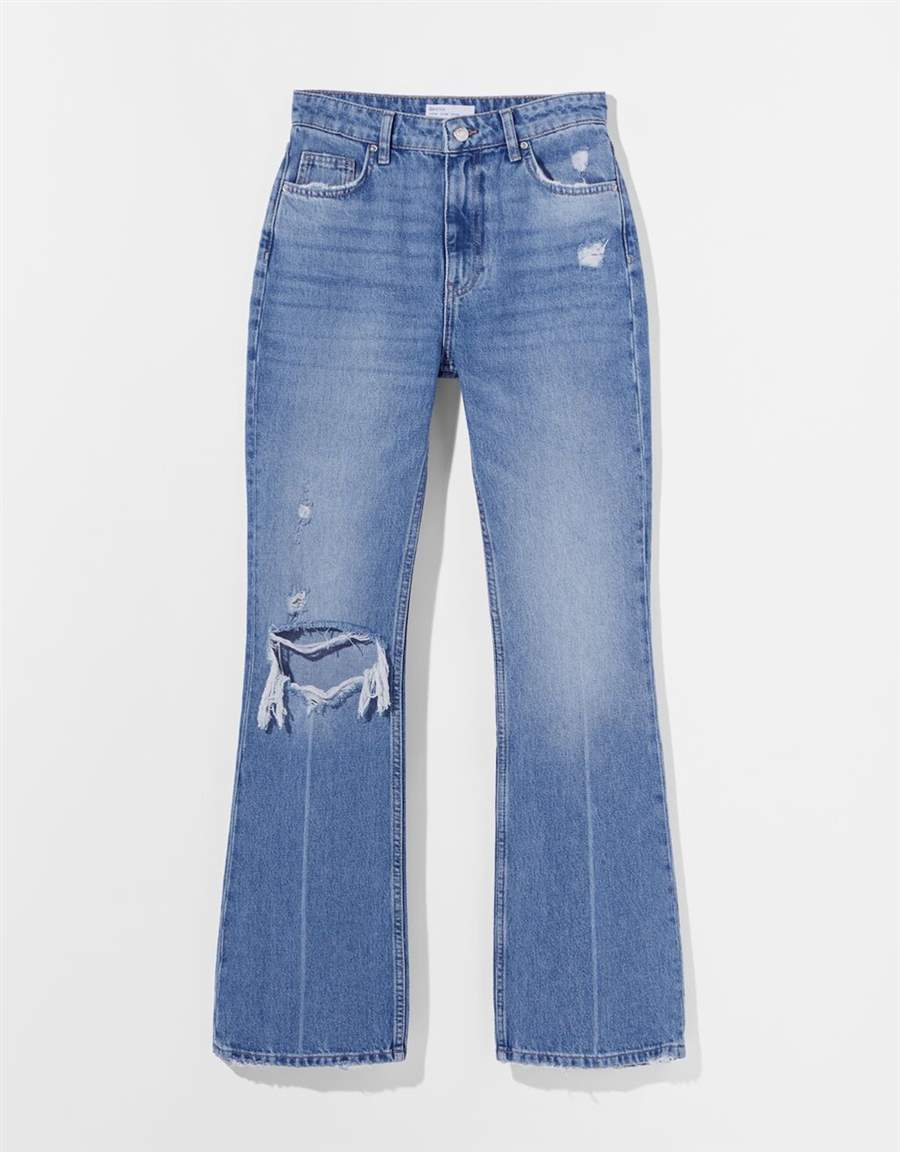 Jeans flare rotos