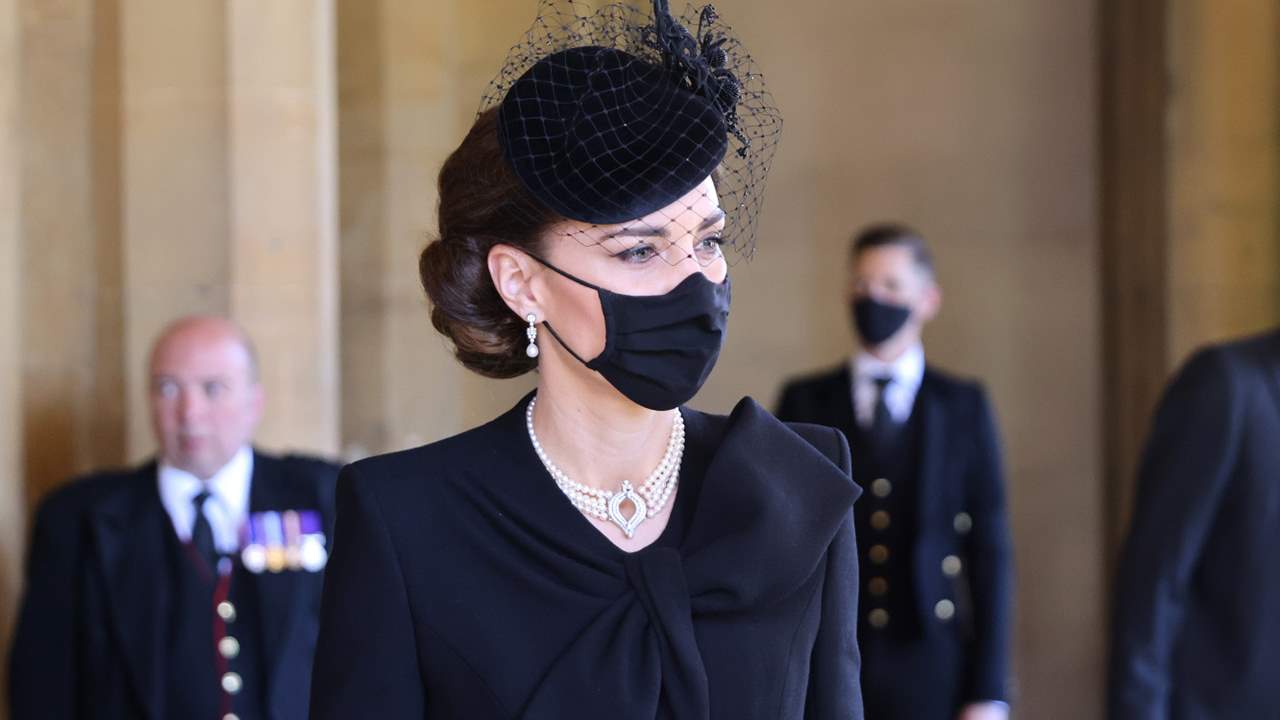 El guiño de Kate Middleton a Isabel II y Lady Di en el funeral al duque de Edimburgo
