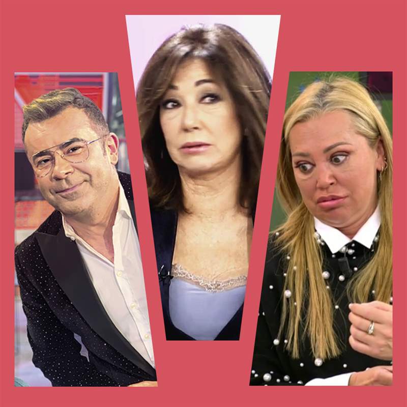 Collage Jorge Javier Vázquez, Ana Rosa Quintana y Belén Esteban