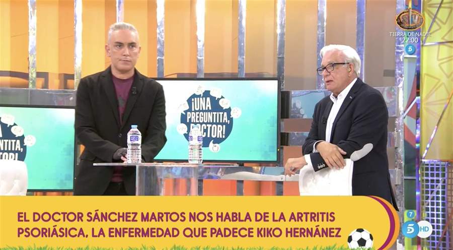 Kiko Hernández y el doctor Sánchez Martos
