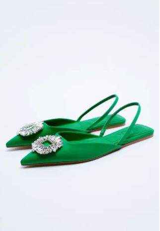 Zapatos-joya verdes Zara