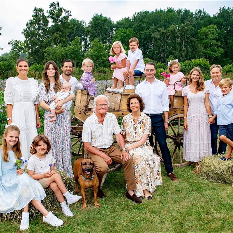¡Al completo! La Familia Real de Suecia inaugura sus tradicionales vacaciones de verano