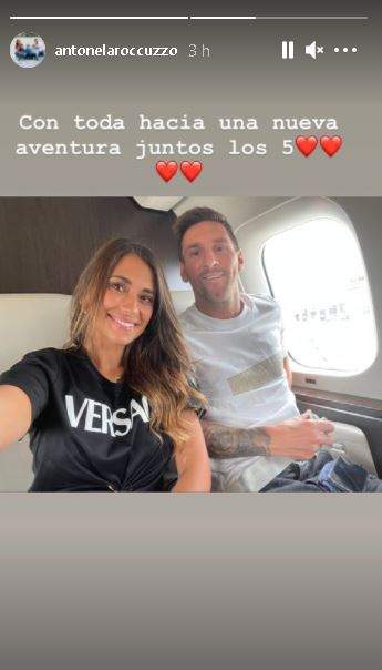 Antonella Roccuzzo y Messi