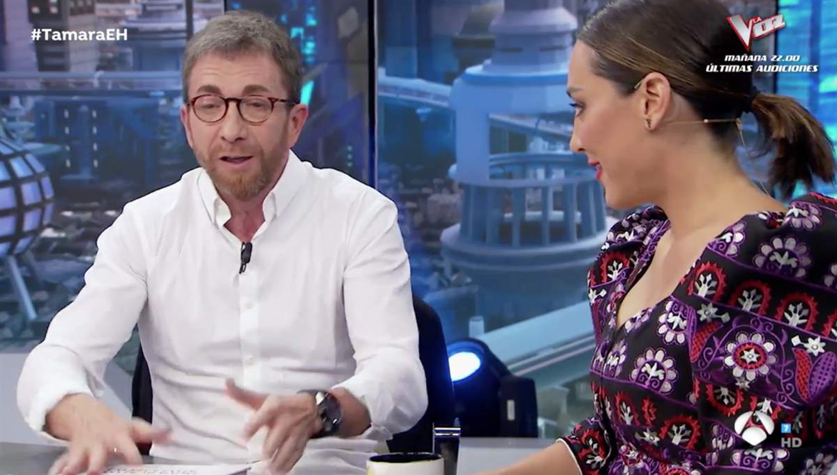 Tamara Falcó y Pablo Motos en 'El Hormiguero'