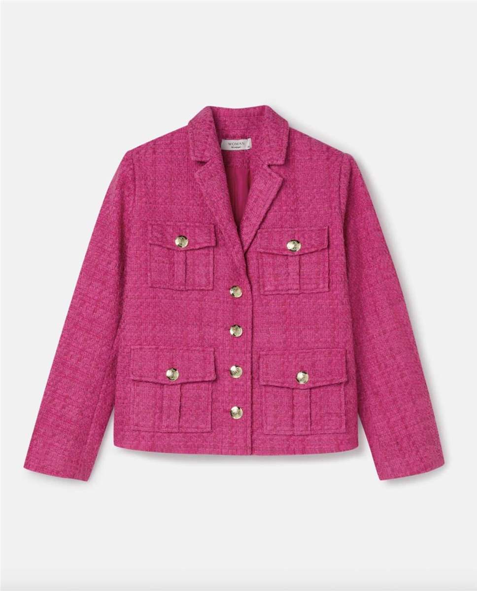 Blazer rosa tweed