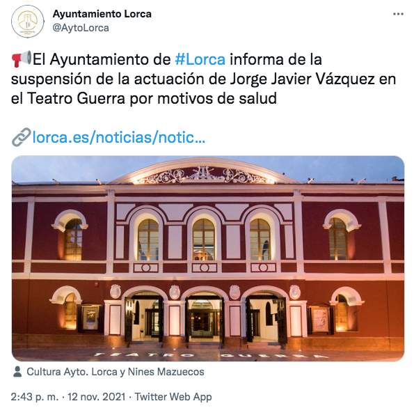 Tuit Ayuntamiento Lorca
