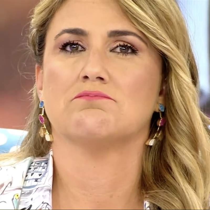 Carlota Corredera rompe a llorar durante la llamada de una espectadora de 'Sálvame': "No puedo"