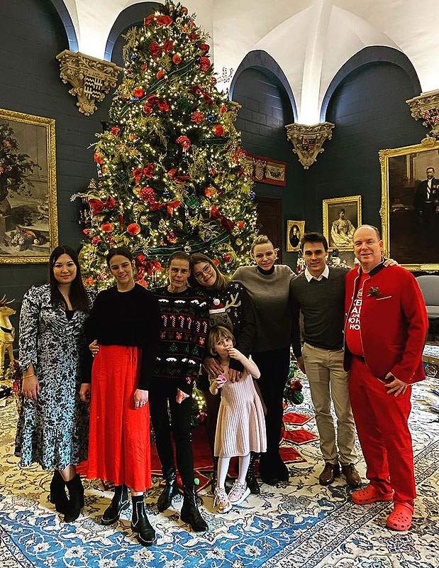 Familia Grimaldi posado Navidad 2020