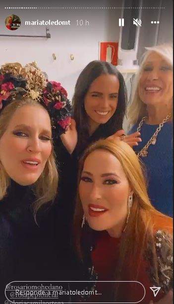 Rosa Benito, Gloria Camila y Rosario Mohedano
