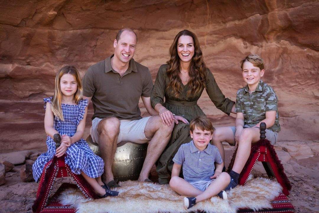 Kate Middleton Guillermo George, Charlotte y Louis