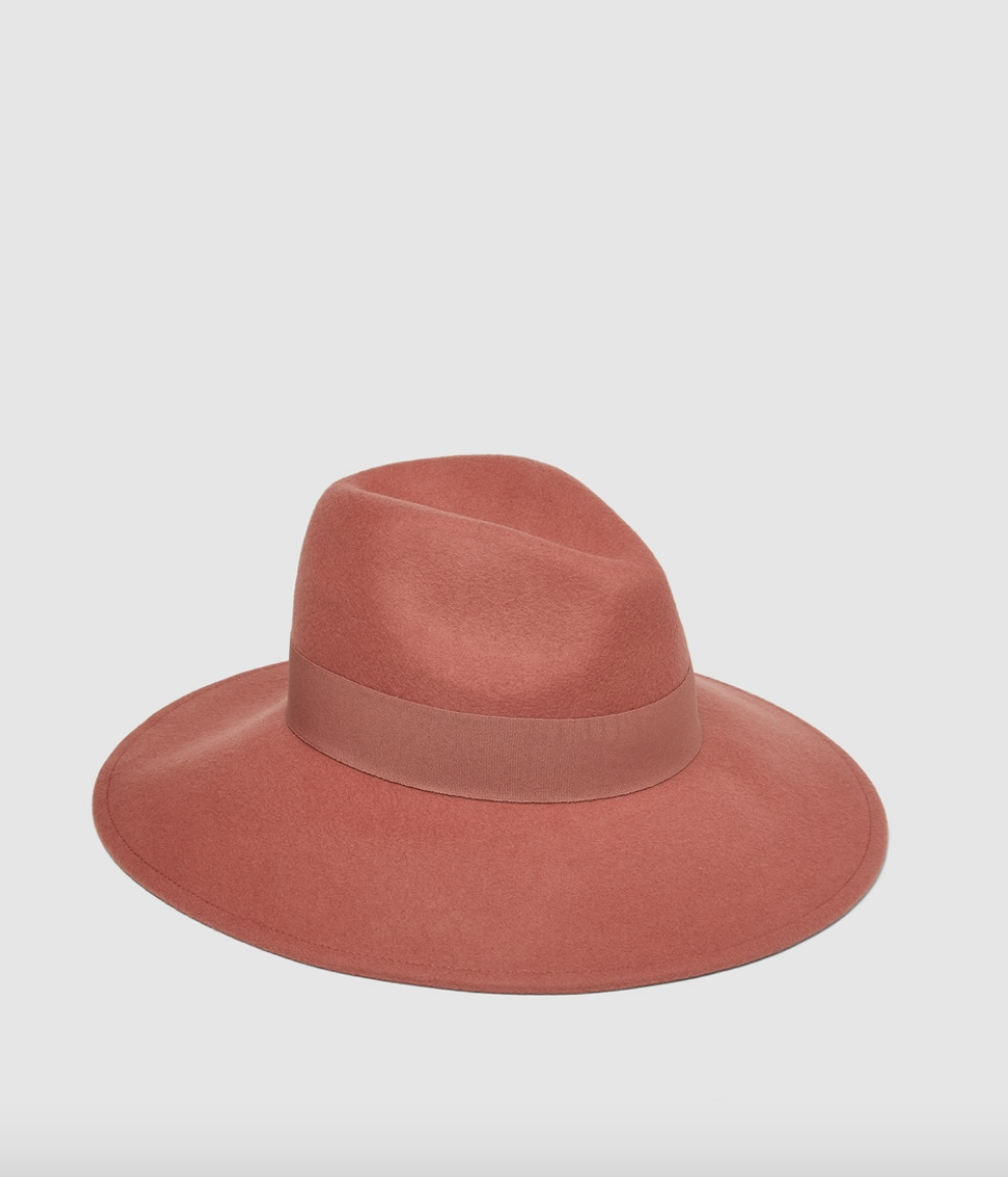 Sombrero felpa rosa