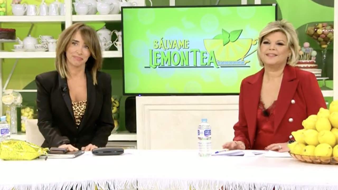El emotivo debut de Terelu Campos y María Patiño en 'Sálvame Lemon tea' con guiño a Mila Ximénez: "Por ti" 