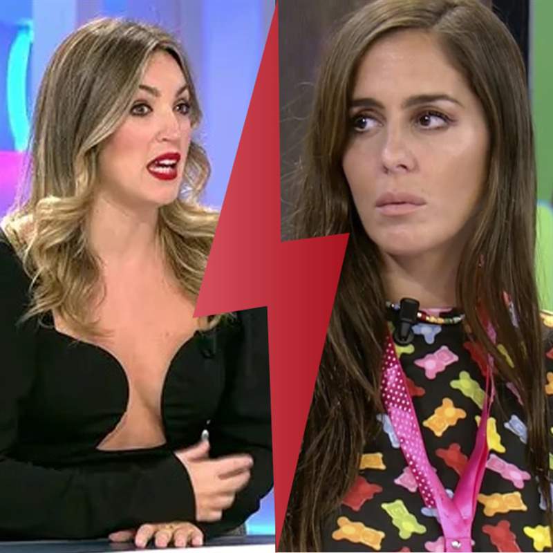 Marta Riesco y Anabel Pantoja tras una monumental bronca en directo: "Tú al banquillo como tu tía"