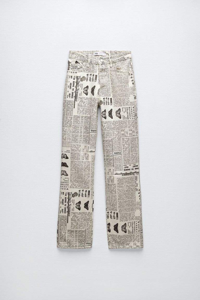 Pantalones periódico 