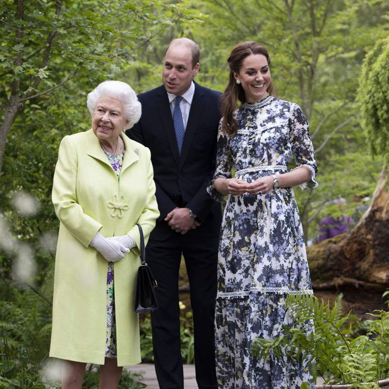 La reina Isabel II se reúne con Guillermo y Kate Middleton una semana después dar positivo por covid-19