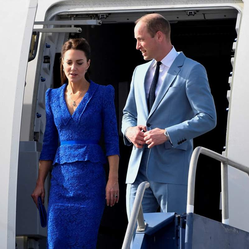Los duques de Cambridge aterrizan en Belice en su primera etapa por el Caribe