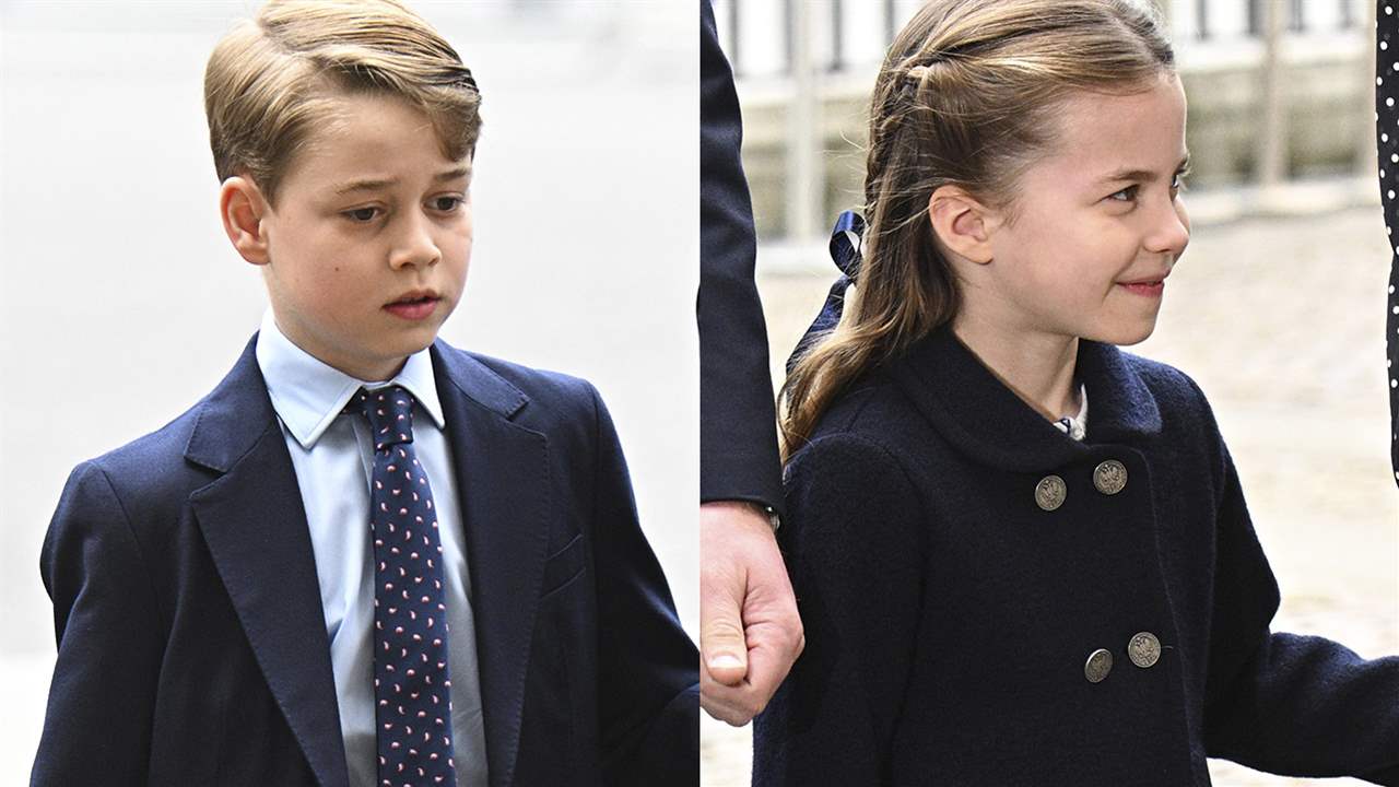 La princesa Charlotte debuta, junto a su hermano George, en el funeral por el duque de Edimburgo